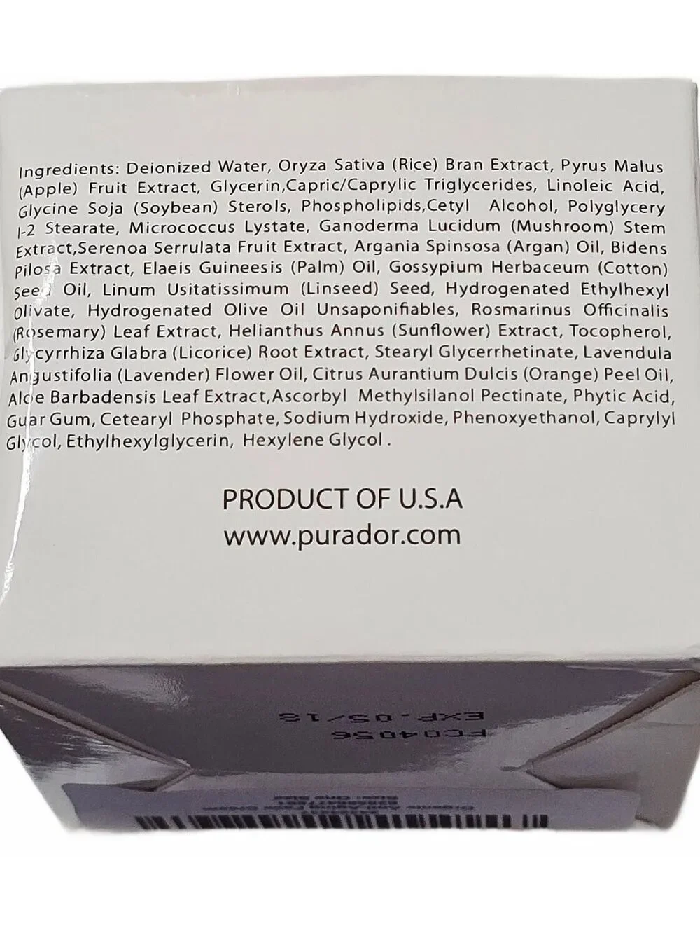 Pura d'or Argan Oil Organic Face Cream 1.7 oz (50 mL) - Never Used Exp.